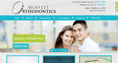 Desktop Screenshot of moffettorthodontics.com